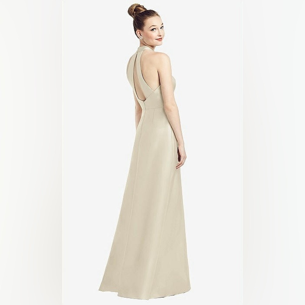 Alfred Sung D772 champagne. Size 10